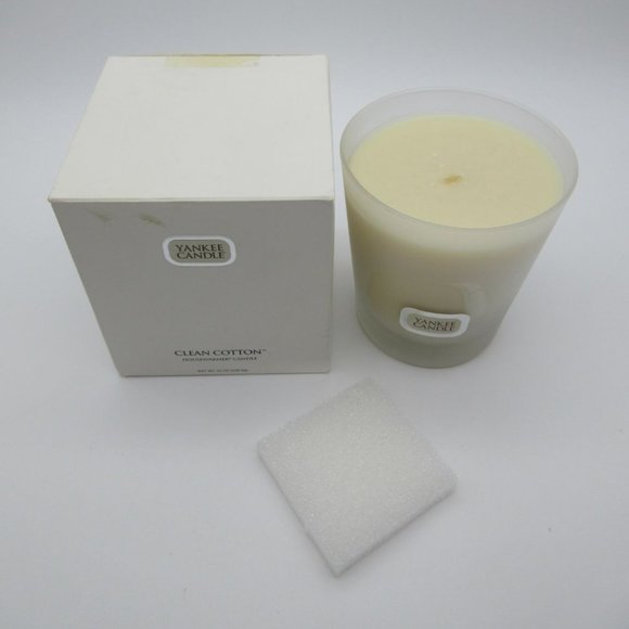 Yankee Candle Clean Cotton housewarmer decorative candle old stock - Picture 1 of 12
